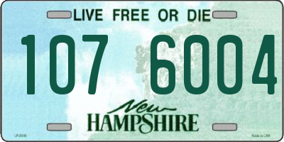 NH license plate 1076004