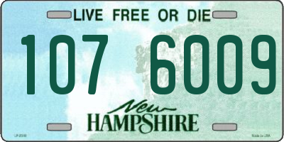 NH license plate 1076009