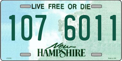 NH license plate 1076011