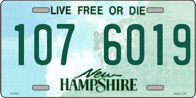 NH license plate 1076019