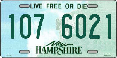 NH license plate 1076021
