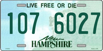 NH license plate 1076027
