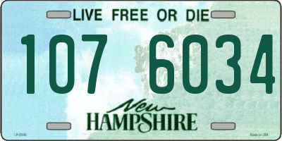 NH license plate 1076034