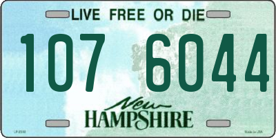 NH license plate 1076044