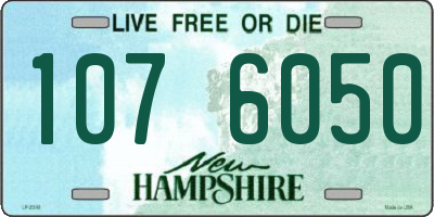 NH license plate 1076050