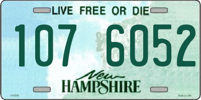 NH license plate 1076052