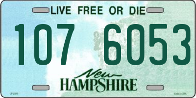 NH license plate 1076053