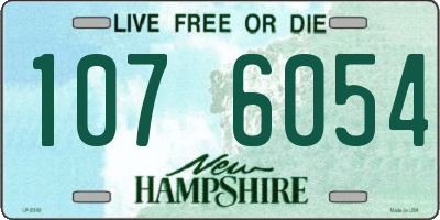 NH license plate 1076054