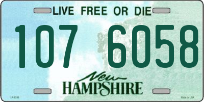 NH license plate 1076058