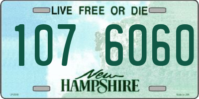 NH license plate 1076060