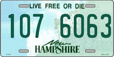 NH license plate 1076063