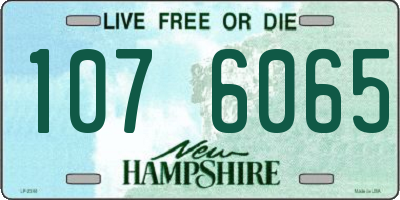 NH license plate 1076065