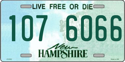 NH license plate 1076066
