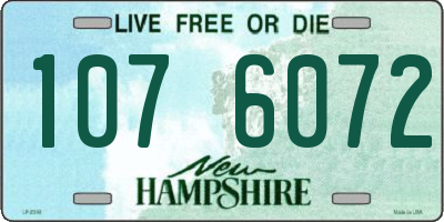 NH license plate 1076072