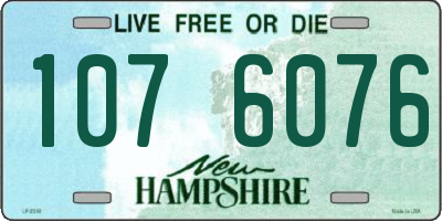 NH license plate 1076076
