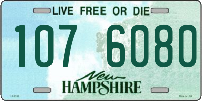 NH license plate 1076080