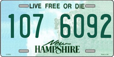 NH license plate 1076092