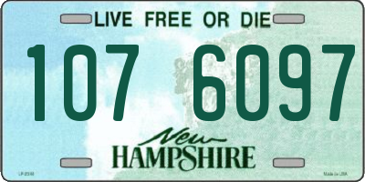 NH license plate 1076097