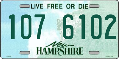 NH license plate 1076102