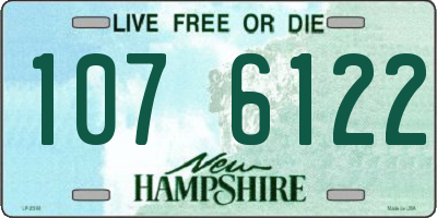 NH license plate 1076122