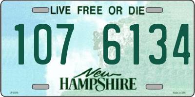 NH license plate 1076134