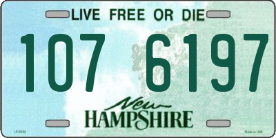 NH license plate 1076197