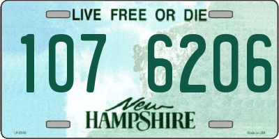 NH license plate 1076206