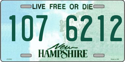 NH license plate 1076212