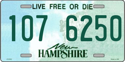NH license plate 1076250