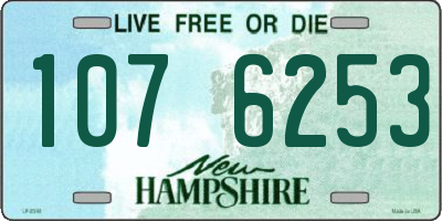 NH license plate 1076253