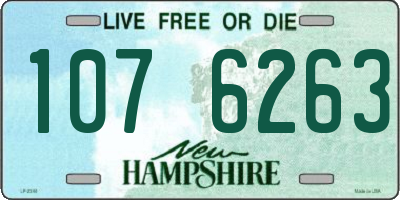 NH license plate 1076263