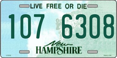 NH license plate 1076308