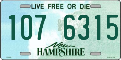 NH license plate 1076315
