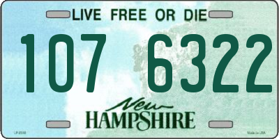 NH license plate 1076322