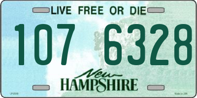 NH license plate 1076328