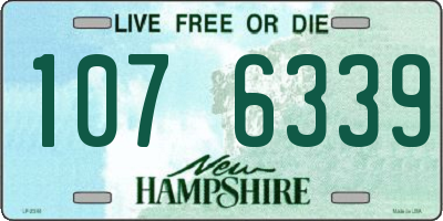 NH license plate 1076339