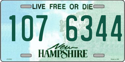 NH license plate 1076344