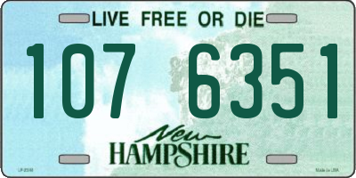 NH license plate 1076351