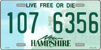 NH license plate 1076356