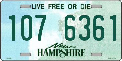 NH license plate 1076361