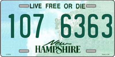 NH license plate 1076363