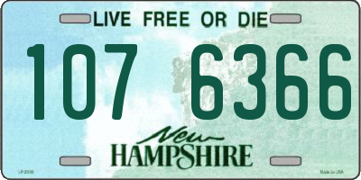 NH license plate 1076366