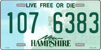 NH license plate 1076383