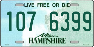 NH license plate 1076399
