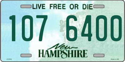 NH license plate 1076400