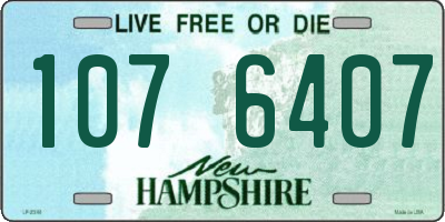NH license plate 1076407
