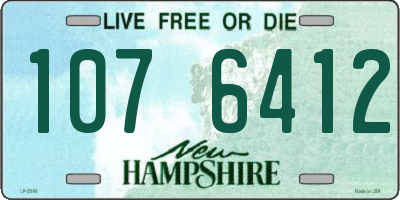 NH license plate 1076412