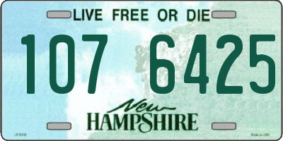NH license plate 1076425