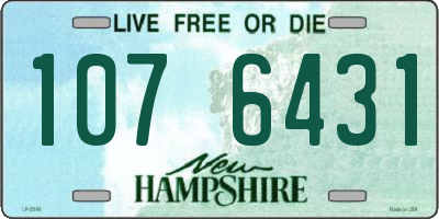 NH license plate 1076431