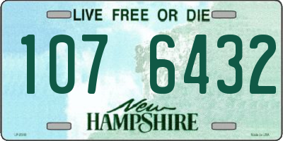 NH license plate 1076432
